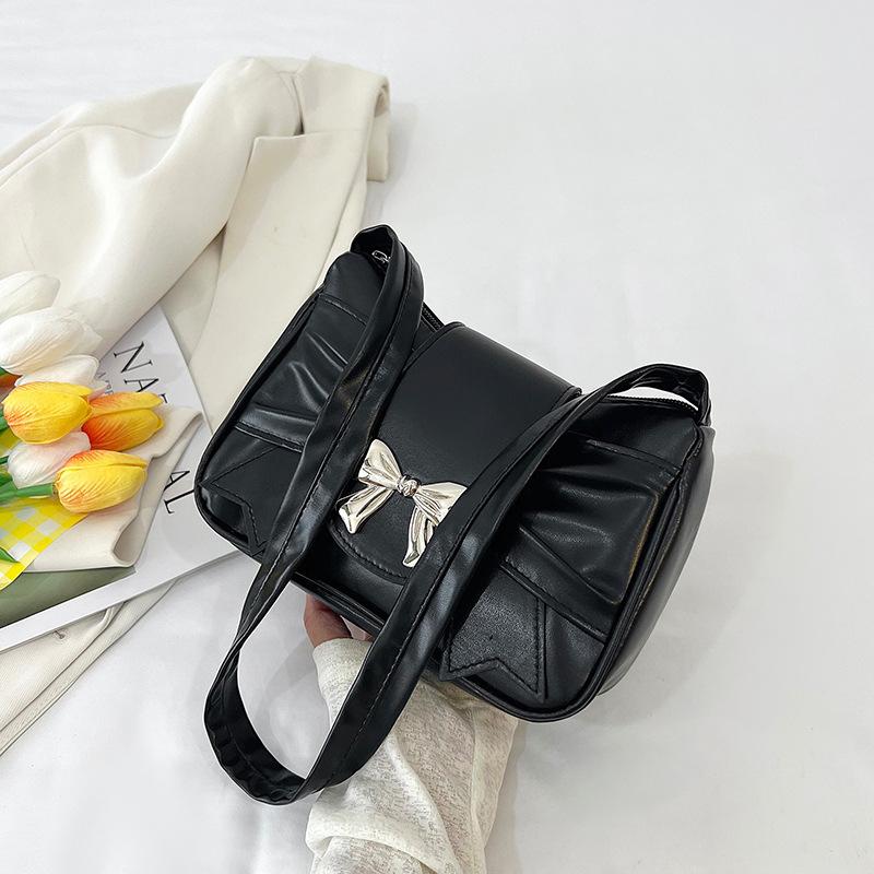 Solid color beautiful niche armpit bag new trendy fashion versatile portable shoulder pleated bag чёрный
Solid color beautiful niche armpit bag new trendy fashion versatile portable shoulder pleated bag чёрный