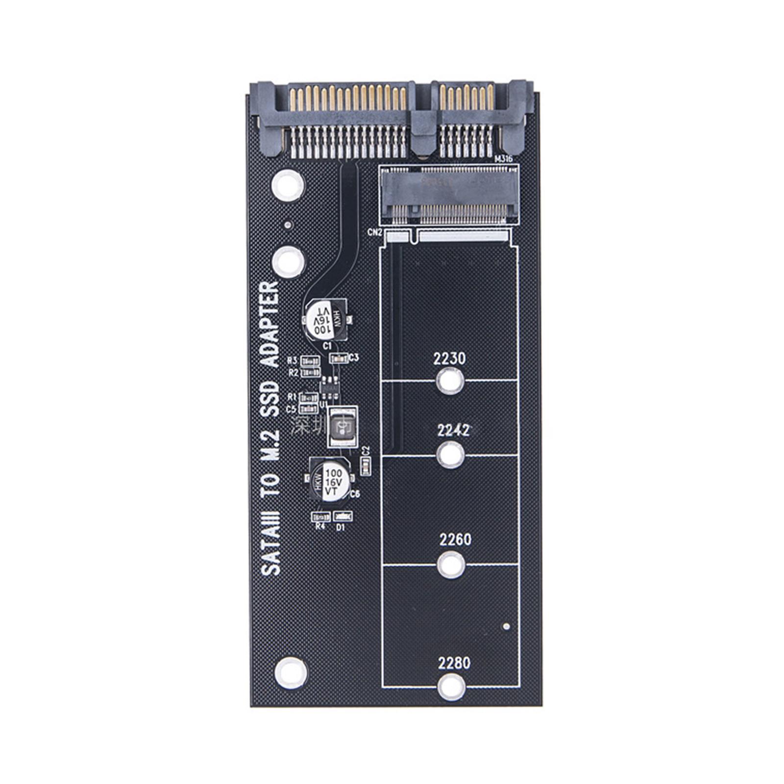 Плата адаптера жорсткого диска M.2 SATA NGFF на SATA 3.0 Адаптер M.2 на SATA M.2 NGFF на SATA 3.0 SSD адаптер B Key NGFF SSD чорний
Плата адаптера жорсткого диска M.2 SATA NGFF на SATA 3.0 Адаптер M.2 на SATA M.2 NGFF на SATA 3.0 SSD адаптер B Key NGFF SSD чорний