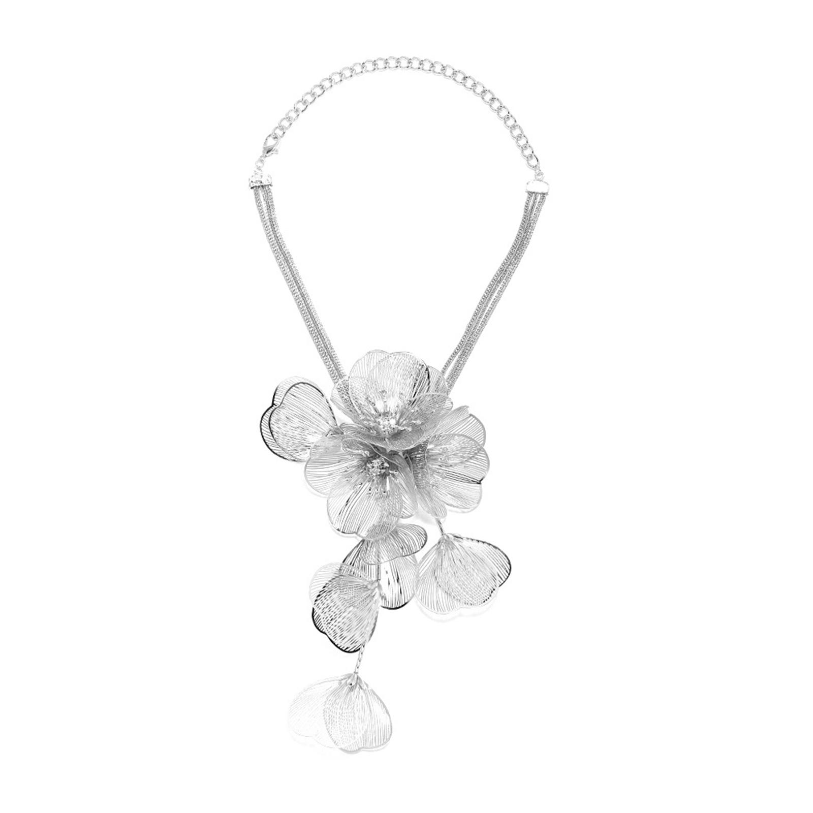 3D Metal Flower Necklace Luxury-Long Sweater Tassel Necklace for Women Clavicle Chain Statement Necklace Jewelry Gift
3D Metal Flower Necklace Luxury-Long Sweater Tassel Necklace for Women Clavicle Chain Statement Necklace Jewelry Gift