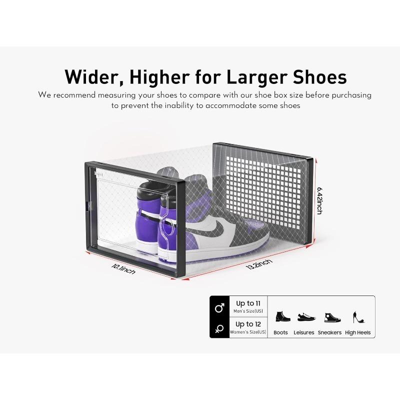 1pc/2pcs Large Shoe Storage Boxes Organizers Clear Plastic Stackable 12 Pack, Shoe Rack & Holder Substitute, Sneaker Containers
1pc/2pcs Large Shoe Storage Boxes Organizers Clear Plastic Stackable 12 Pack, Shoe Rack & Holder Substitute, Sneaker Containers