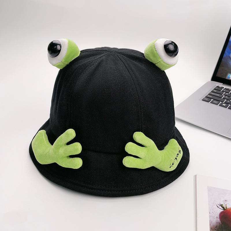 Funny cartoon frog bucket hat female summer wide brim versatile student outdoor outing sunscreen sunshade basin hat 56-60CM
Funny cartoon frog bucket hat female summer wide brim versatile student outdoor outing sunscreen sunshade basin hat 56-60CM