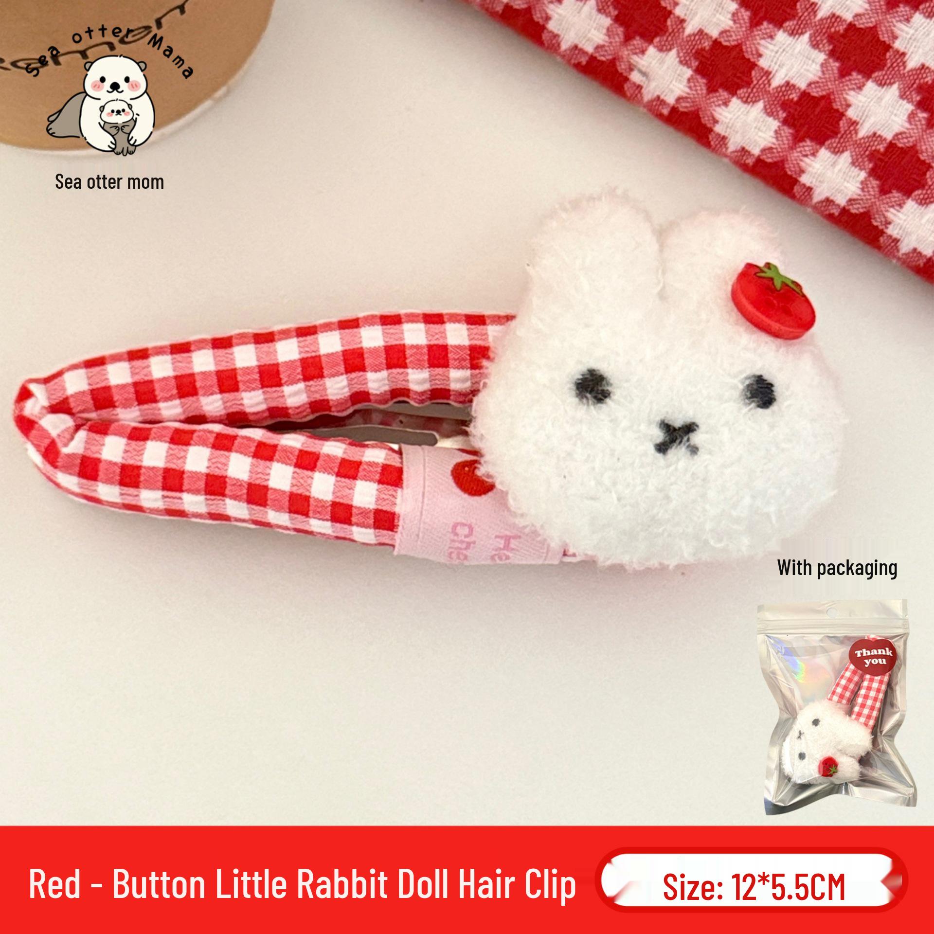 Korean Style Cute Cartoon Rabbit Gingham Hair Clip for Girls
Korean Style Cute Cartoon Rabbit Gingham Hair Clip for Girls