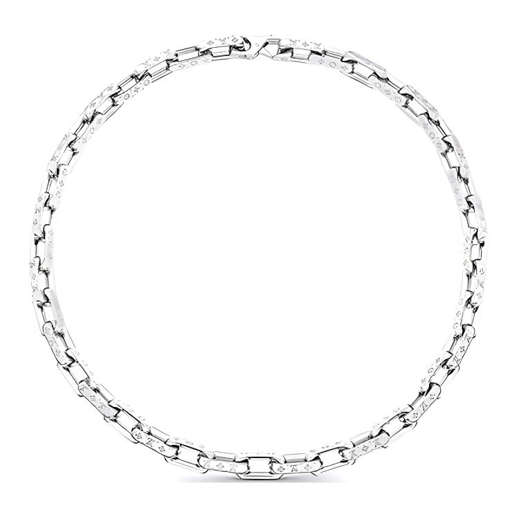 Louis Vuitton Monogram Exquisite Spliced Chain Cuban Link Necklace Unisex necklace Silver M64196 Default Packaging
Louis Vuitton Monogram Exquisite Spliced Chain Cuban Link Necklace Unisex necklace Silver M64196 Default Packaging