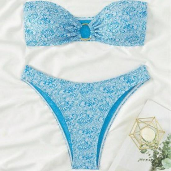 2024 European & American Hot Style Solid Color Bandeau Bikini Swimsuit Medium небесно-голубой
2024 European & American Hot Style Solid Color Bandeau Bikini Swimsuit Medium небесно-голубой
