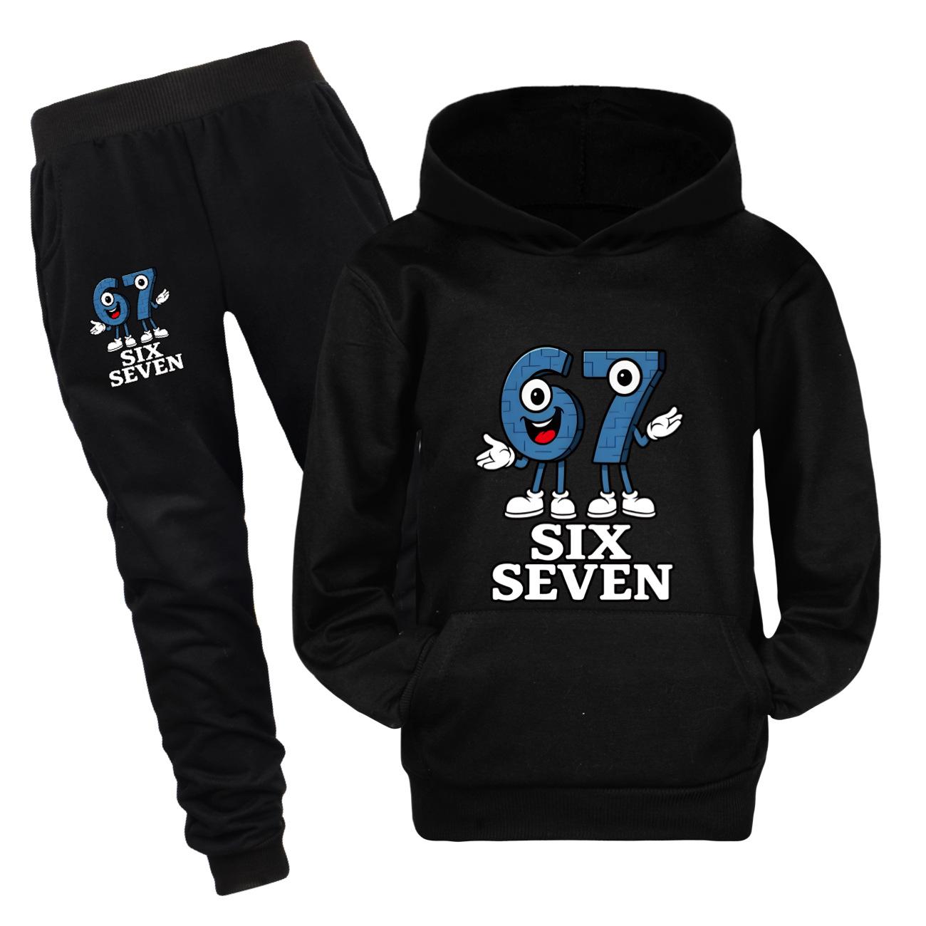 67six seven printed children s hooded sweatshirt trousers casual suit 100 чёрный
67six seven printed children s hooded sweatshirt trousers casual suit 100 чёрный