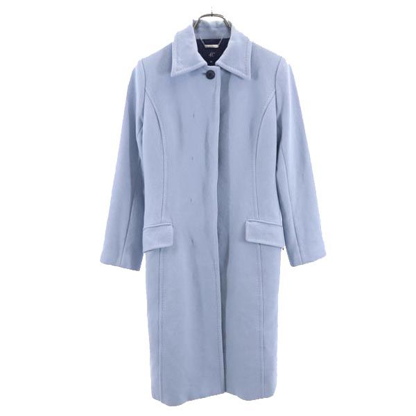 4℃ Angora Blend Stainless collar coat 36 sky blue Women Used
4℃ Angora Blend Stainless collar coat 36 sky blue Women Used