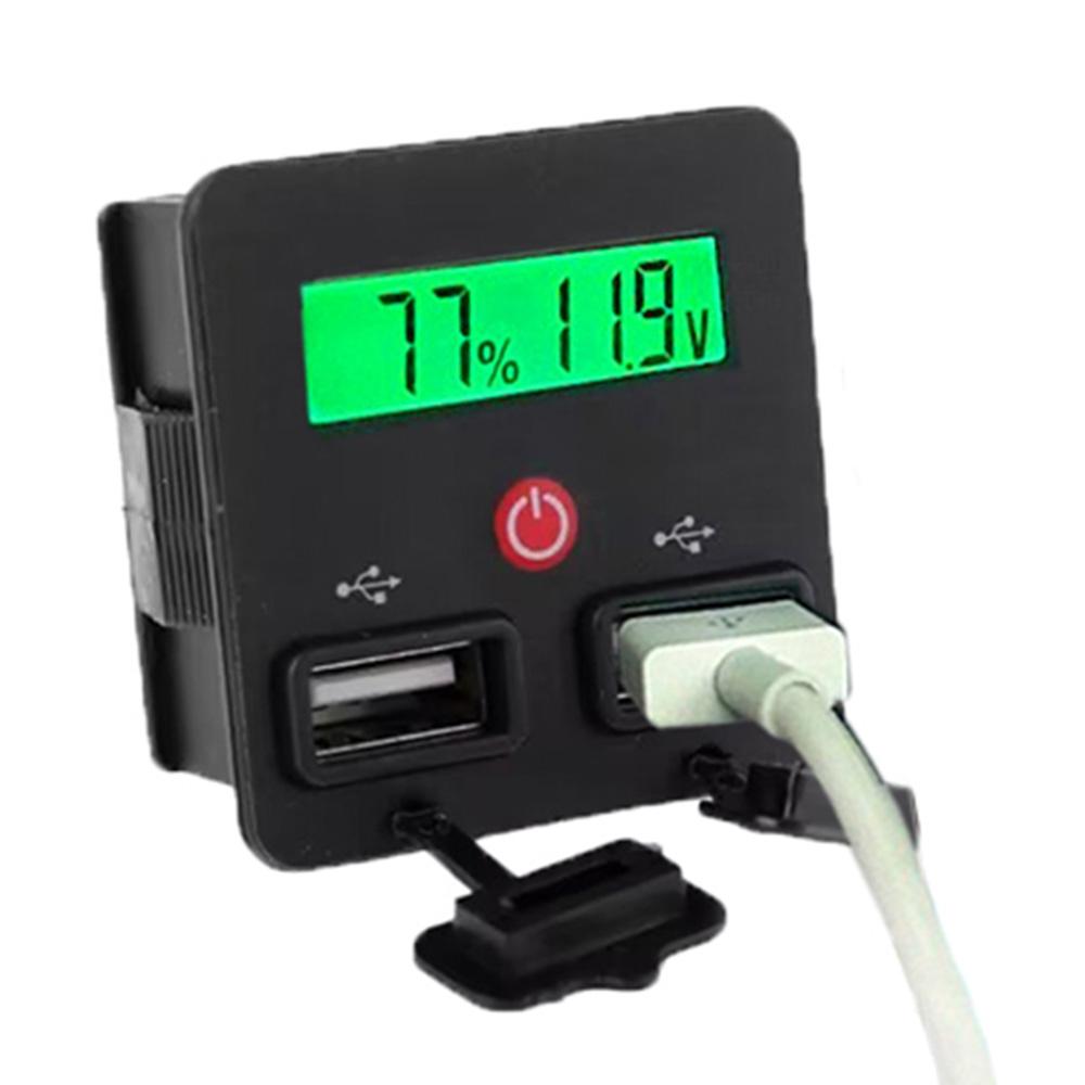 Universal 12V 24V Battery Capacity Indicator Voltmeter Li-ion Lead Acid Battery Tester with USB Charger Socket
Universal 12V 24V Battery Capacity Indicator Voltmeter Li-ion Lead Acid Battery Tester with USB Charger Socket