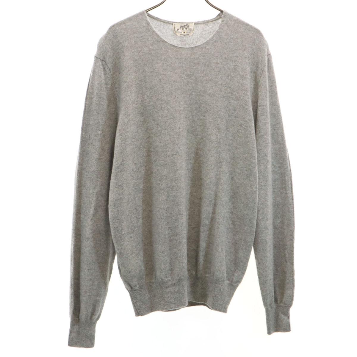 HERMES Made in Italy 100% cashmere Long sleeve sweater M gray knit Men s Used
HERMES Made in Italy 100% cashmere Long sleeve sweater M gray knit Men s Used