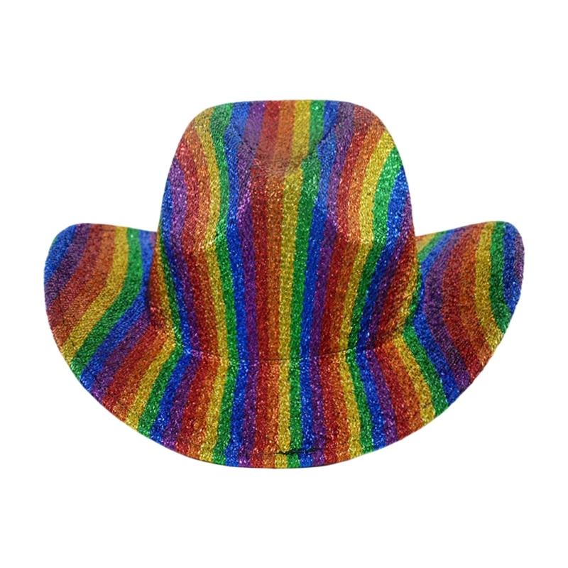 Luxurious Party Top Hat Sparkly Cowboy Hats Glitter Panama Hat for Party
Luxurious Party Top Hat Sparkly Cowboy Hats Glitter Panama Hat for Party