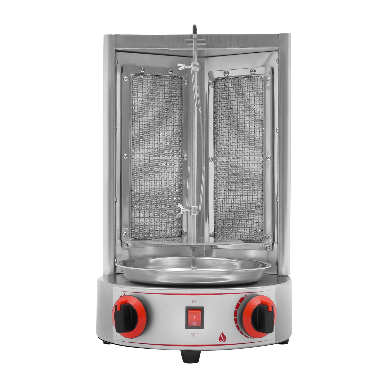 Vertical Gas Broiler Commercial Shawarma Machine,Doner Kebab Gyro Grill Machine Heat Dissipation Holes for Chicken, Beef, Lamb United States
Vertical Gas Broiler Commercial Shawarma Machine,Doner Kebab Gyro Grill Machine Heat Dissipation Holes for Chicken, Beef, Lamb United States