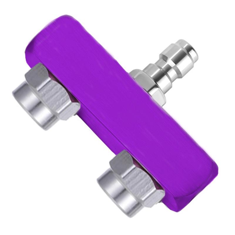 A95I-Dual Nozzle Pressure Washer Tip 2-In-1 1/4 Quick Connectors, Stainless Steel, For Garden, Car
A95I-Dual Nozzle Pressure Washer Tip 2-In-1 1/4 Quick Connectors, Stainless Steel, For Garden, Car