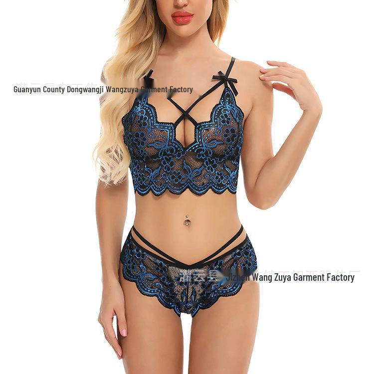 Сексуальное женское белье: Женский двухцветный кружевной комплект из двух предметов - Европейский и американский стиль L синий
Сексуальное женское белье: Женский двухцветный кружевной комплект из двух предметов - Европейский и американский стиль L синий