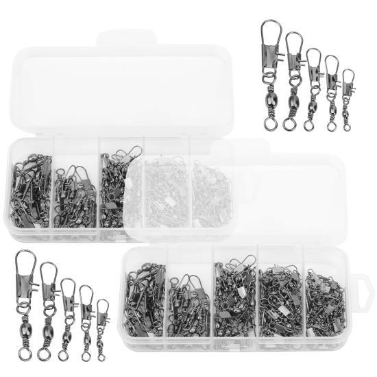 200Pcs Hook Connector Steel Alloy Barrel Swivel with Interlock Snap Fishing Lure Tackle
200Pcs Hook Connector Steel Alloy Barrel Swivel with Interlock Snap Fishing Lure Tackle