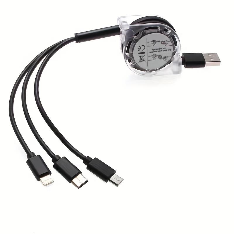Versatile 3-in-1 Retractable USB Cord, Three Connectors for Android, Type-C & iPhone, Durable Design чёрный
Versatile 3-in-1 Retractable USB Cord, Three Connectors for Android, Type-C & iPhone, Durable Design чёрный
