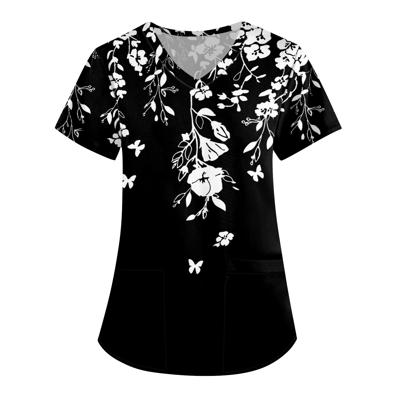 Женская симпатичная принтованная рабочая одежда с V-образным вырезом, двухслойными карманами, базовым коротким рукавом, пуловером ко Дню святого Валентина L
Женская симпатичная принтованная рабочая одежда с V-образным вырезом, двухслойными карманами, базовым коротким рукавом, пуловером ко Дню святого Валентина L