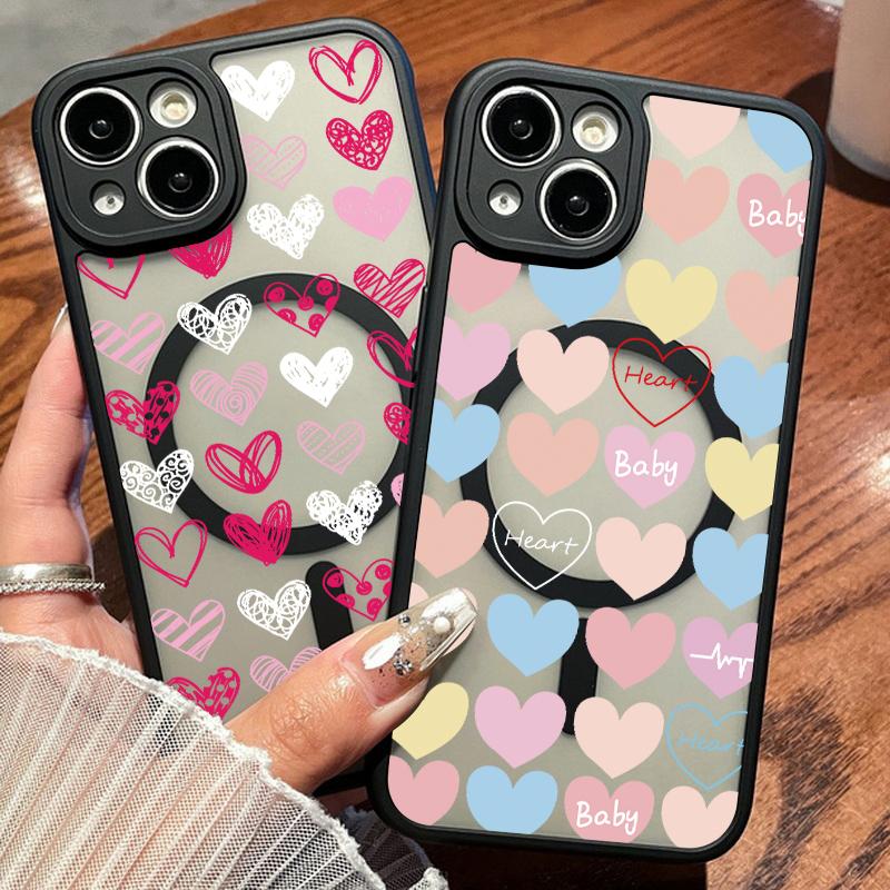 For Magsafe Magnetic Clear Case For Iphone 16 15 14 13 12 Pro Max 11 Love Heart Flower Shockproof Soft Edges Acrylic Hard Lens Protection Cover iPhone 15
For Magsafe Magnetic Clear Case For Iphone 16 15 14 13 12 Pro Max 11 Love Heart Flower Shockproof Soft Edges Acrylic Hard Lens Protection Cover iPhone 15