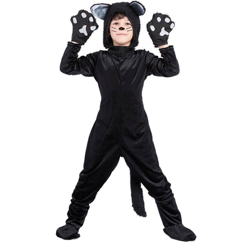 Pinse Halloween Black Cat Masquerade Costume for Boys - Kids Performance Cosplay Outfit Medium (M)
Pinse Halloween Black Cat Masquerade Costume for Boys - Kids Performance Cosplay Outfit Medium (M)