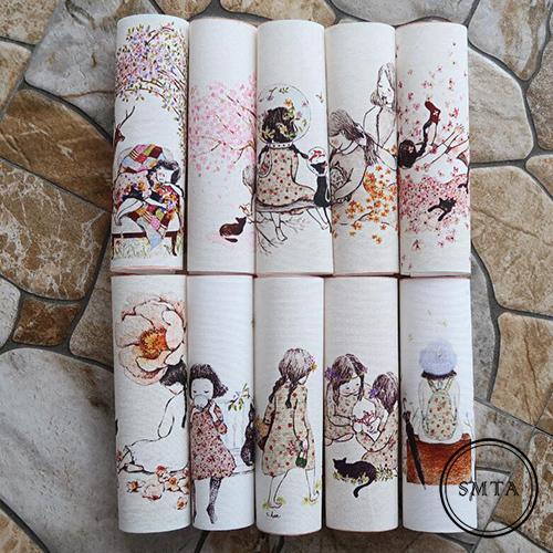 10pcs/lot ed Patchwork DIY Hand Dyed Cotton Canvas Fabric Decorative Painting hand-painted Cloth Korea Forest Girl Design 15x15cm
10pcs/lot ed Patchwork DIY Hand Dyed Cotton Canvas Fabric Decorative Painting hand-painted Cloth Korea Forest Girl Design 15x15cm