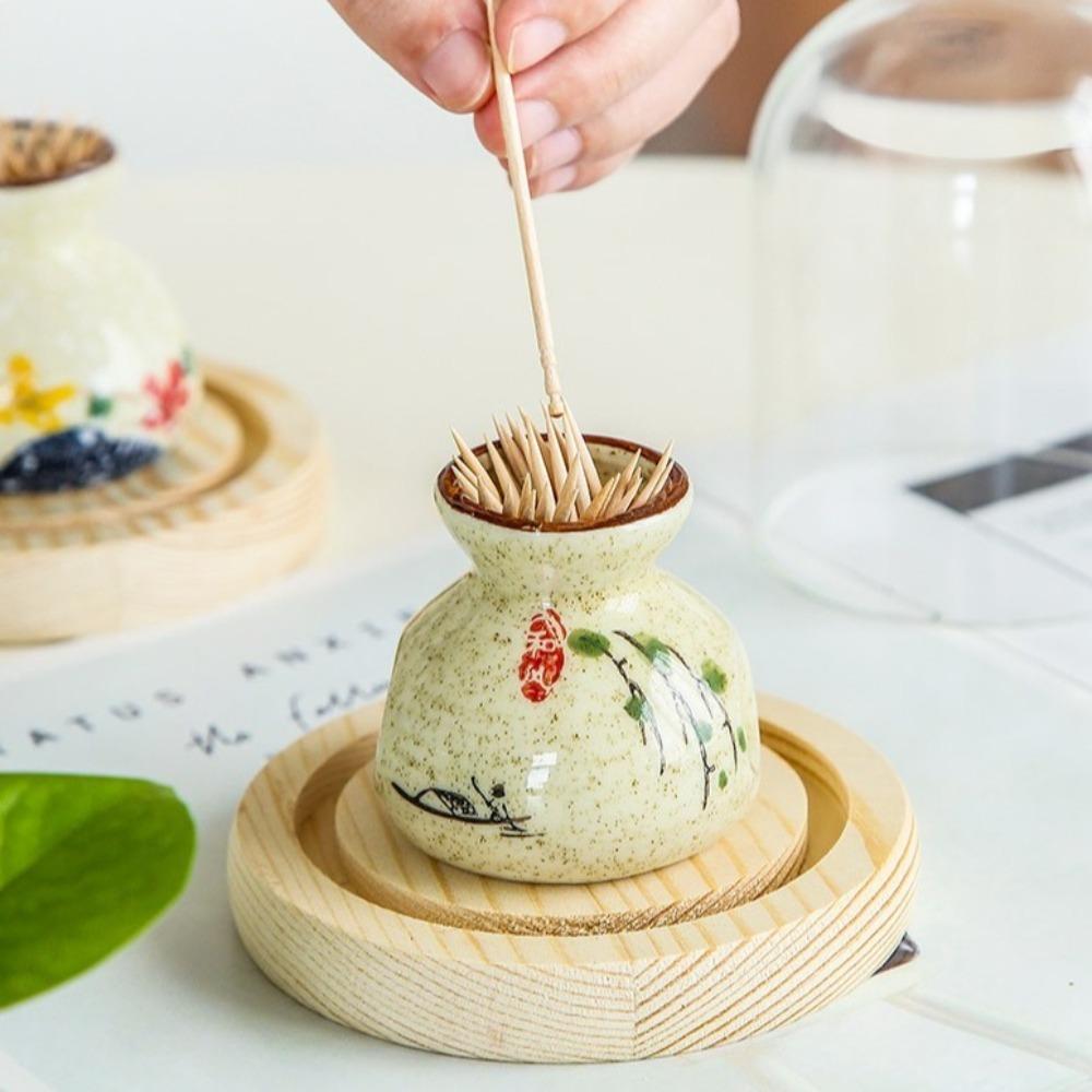 New Chinese Style Ceramic Toothpick Holder Retro Toothpick Dispenser Restaurant Style B
New Chinese Style Ceramic Toothpick Holder Retro Toothpick Dispenser Restaurant Style B