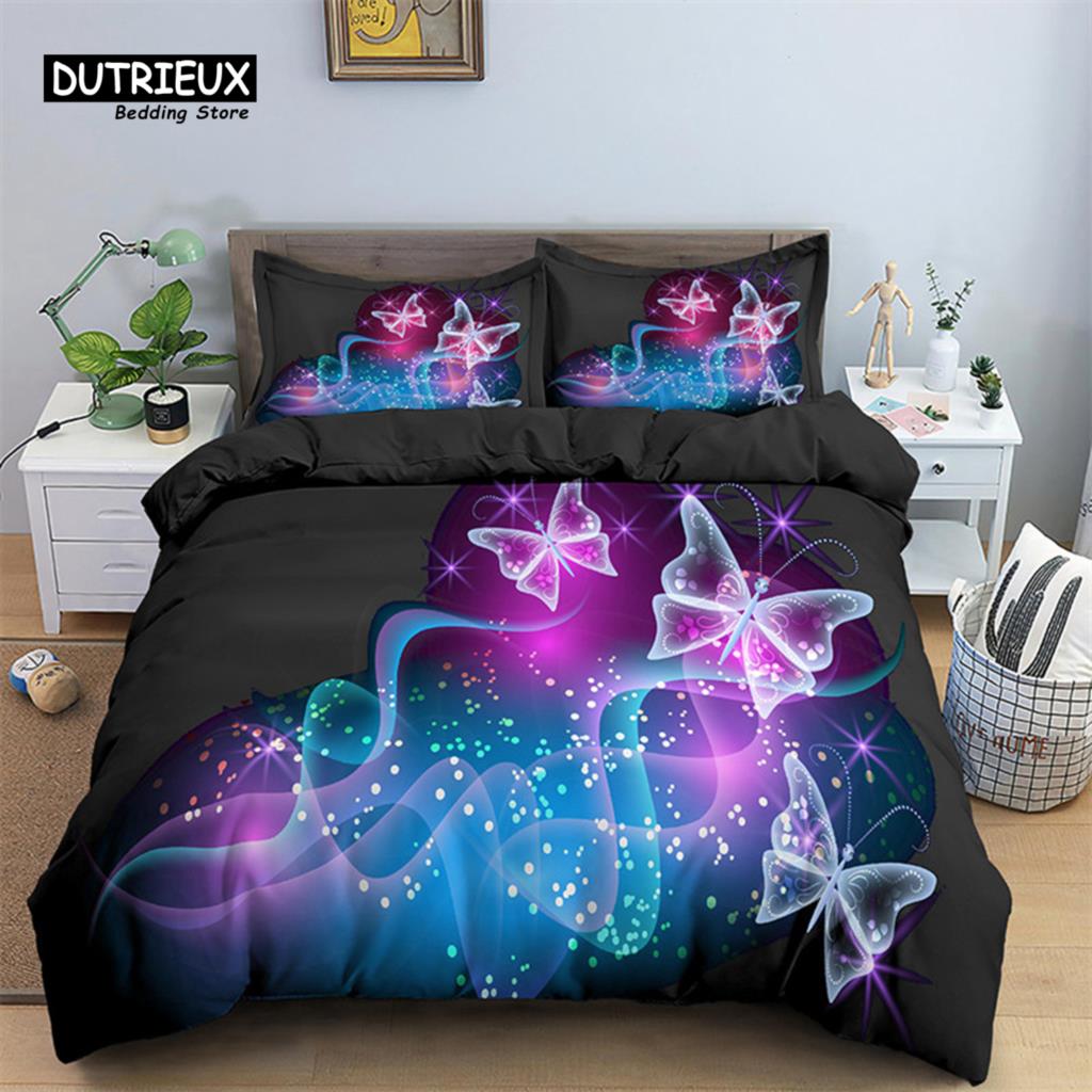 Comforter Soft Colorful Butterfly Bedding Set Microfiber Dragonfly Print For Kids Teens Girls Bedroom Decor Comforter (quilt)-EU Single(135*200cm)3pcs
Comforter Soft Colorful Butterfly Bedding Set Microfiber Dragonfly Print For Kids Teens Girls Bedroom Decor Comforter (quilt)-EU Single(135*200cm)3pcs
