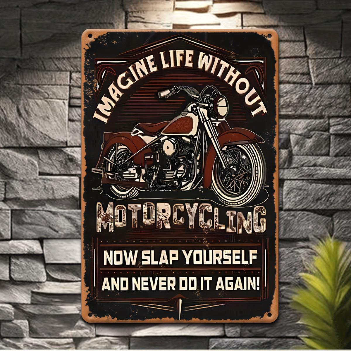 Funny Imagine Life Without Motorcycling Metal Tin Sign Retro Biker Wall Decor for Garage Man Cave Motorcycle Enthusiasts 20x30cm(7.8x11.8inch)
Funny Imagine Life Without Motorcycling Metal Tin Sign Retro Biker Wall Decor for Garage Man Cave Motorcycle Enthusiasts 20x30cm(7.8x11.8inch)