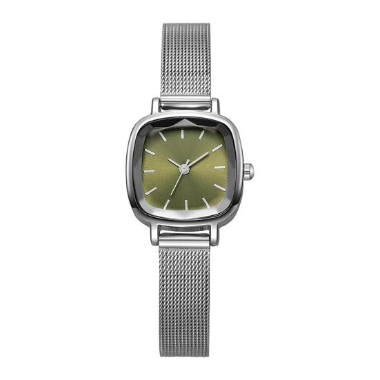 Unisex Quartz Watch Minimalist Square Dial Watch Retro Mesh Band Wristwatch for Men Women Work School зелёный
Unisex Quartz Watch Minimalist Square Dial Watch Retro Mesh Band Wristwatch for Men Women Work School зелёный