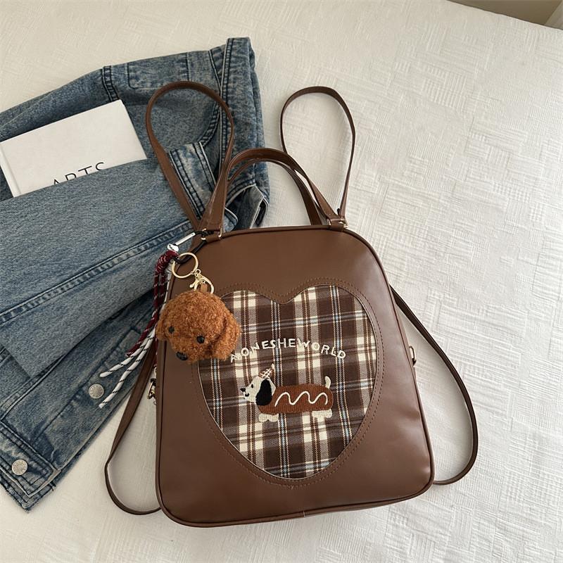 Vintage Women s Double Shoulder Backpack Stylish Tote Bag For Autumn Commuting And Everyday Use Without Pendant коричневий
Vintage Women s Double Shoulder Backpack Stylish Tote Bag For Autumn Commuting And Everyday Use Without Pendant коричневий