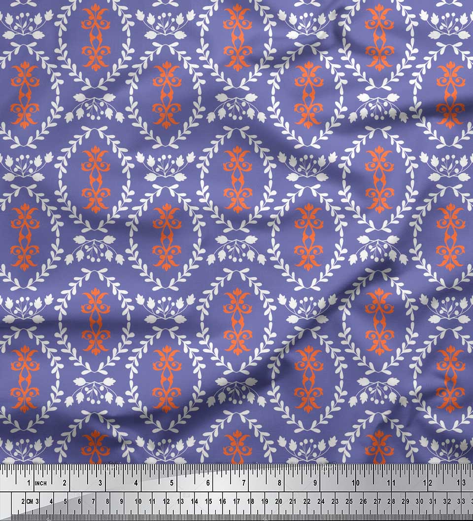 Тканина Soimoi Purple Japan Crepe Satin Тканина з філігранним дамаським принтом на метр 42 дюйма 42 Inch Wide - Japan Crepe Satin фіолетовий
Тканина Soimoi Purple Japan Crepe Satin Тканина з філігранним дамаським принтом на метр 42 дюйма 42 Inch Wide - Japan Crepe Satin фіолетовий
