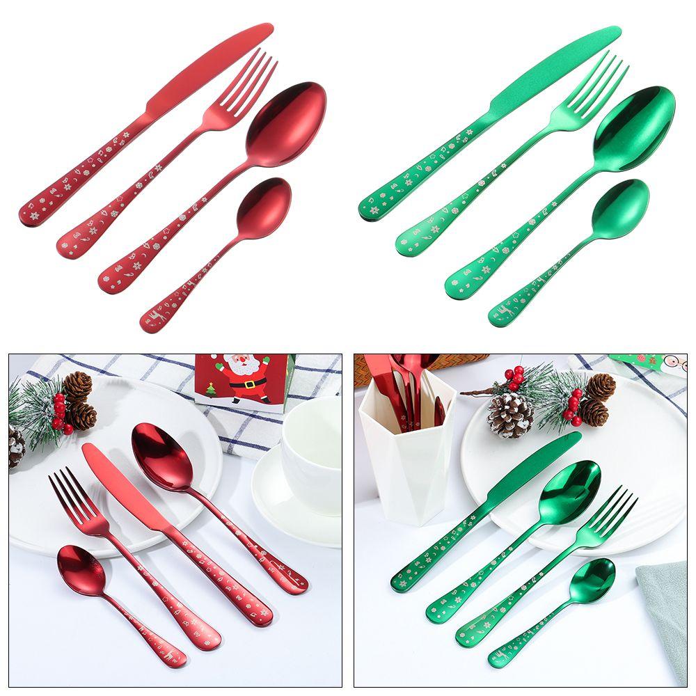 Fork Spoon Stainless Steel Case Box Utensils Snowflake Printing Christmas Dinnerware Sets Flatware зелений
Fork Spoon Stainless Steel Case Box Utensils Snowflake Printing Christmas Dinnerware Sets Flatware зелений