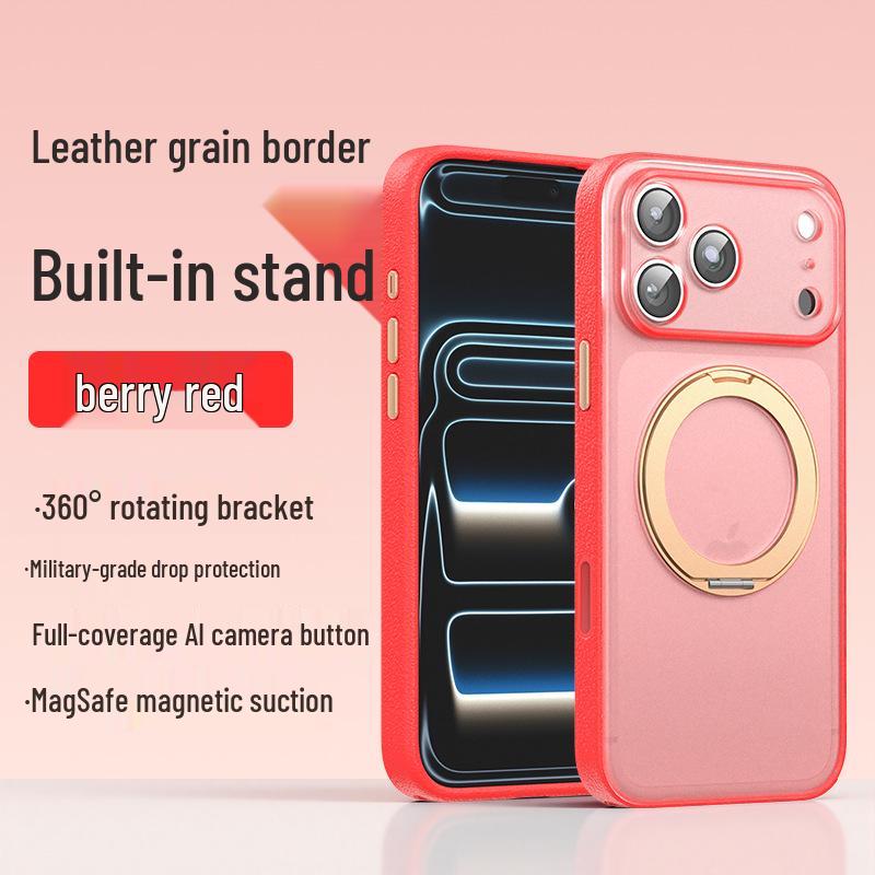 Compatible with iPhone 17 Pro Max: AI Leather Texture 360° Magnetic Stand Anti-fall Protective Case. iPhone 16 Pro
Compatible with iPhone 17 Pro Max: AI Leather Texture 360° Magnetic Stand Anti-fall Protective Case. iPhone 16 Pro