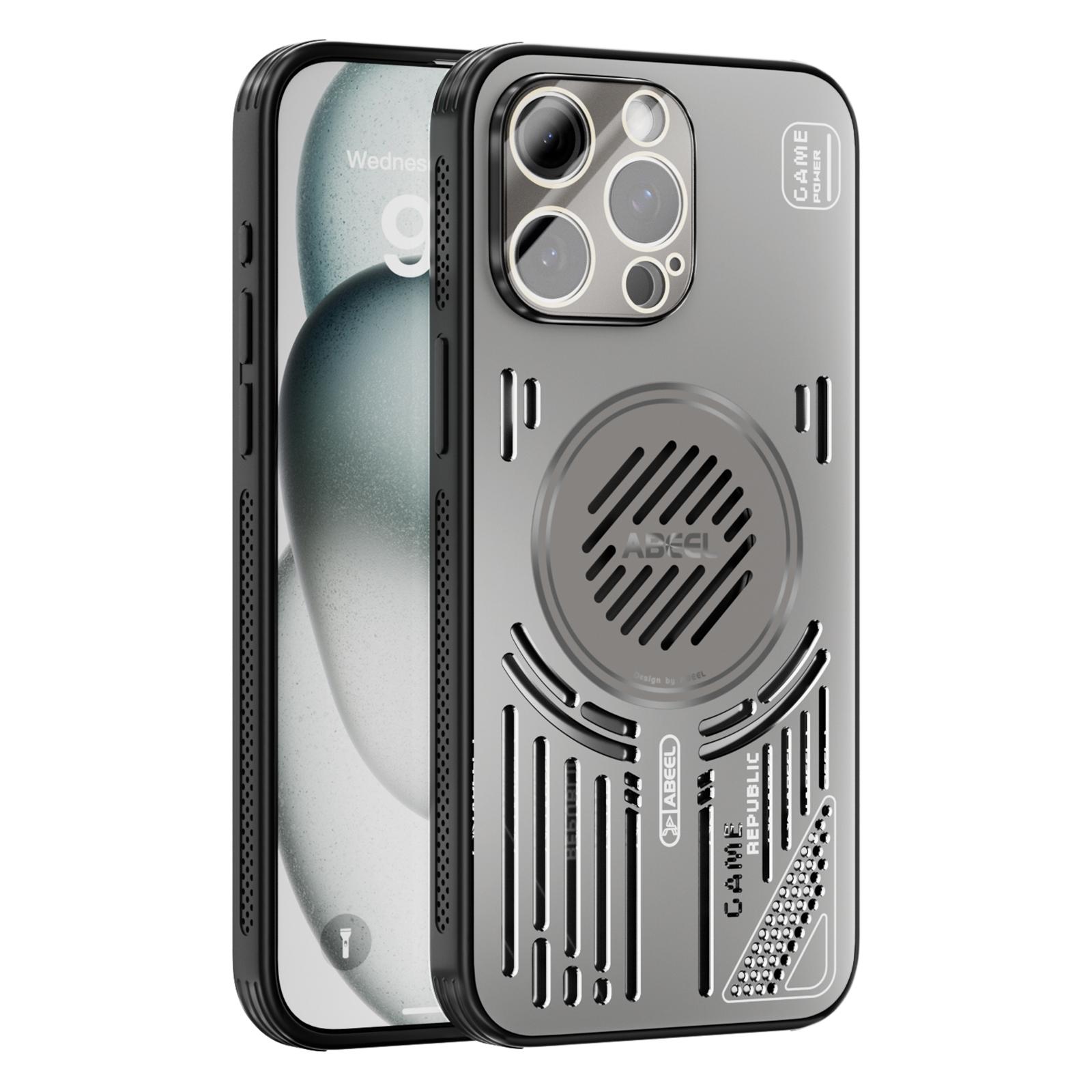 For iPhone 13 Pro Max Magnetic Case Aluminium Alloy+PC+TPU Hollow Heat Dissipation Phone Cover Titanium Grey
For iPhone 13 Pro Max Magnetic Case Aluminium Alloy+PC+TPU Hollow Heat Dissipation Phone Cover Titanium Grey