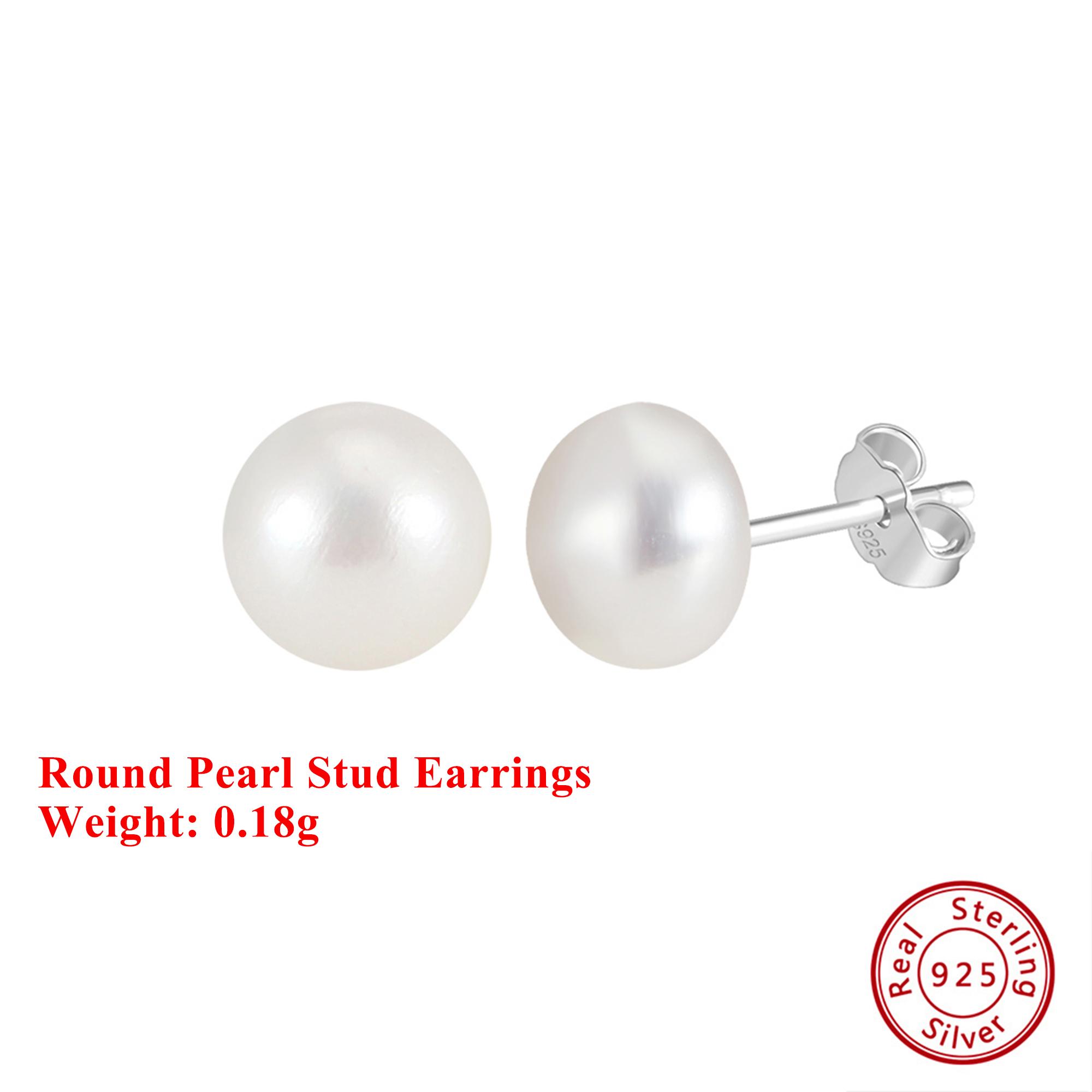 Effie Queen 925 Pure Silver 14k Gold Round Pearl Stud Earrings Natural Jewelry for Women Ear Wedding Party Banquet Gift GPE104 6-6.5mm срібний
Effie Queen 925 Pure Silver 14k Gold Round Pearl Stud Earrings Natural Jewelry for Women Ear Wedding Party Banquet Gift GPE104 6-6.5mm срібний