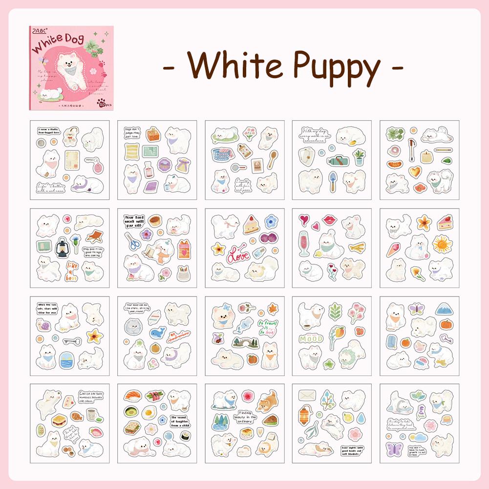 20Pcs/Pack Cute Cartoon Cat & Dog Sticker Book Adorable Pet Pattern Scrapbook Stickers for Journal Diary Album DIY Collage Craft Decoration White Puppy
20Pcs/Pack Cute Cartoon Cat & Dog Sticker Book Adorable Pet Pattern Scrapbook Stickers for Journal Diary Album DIY Collage Craft Decoration White Puppy