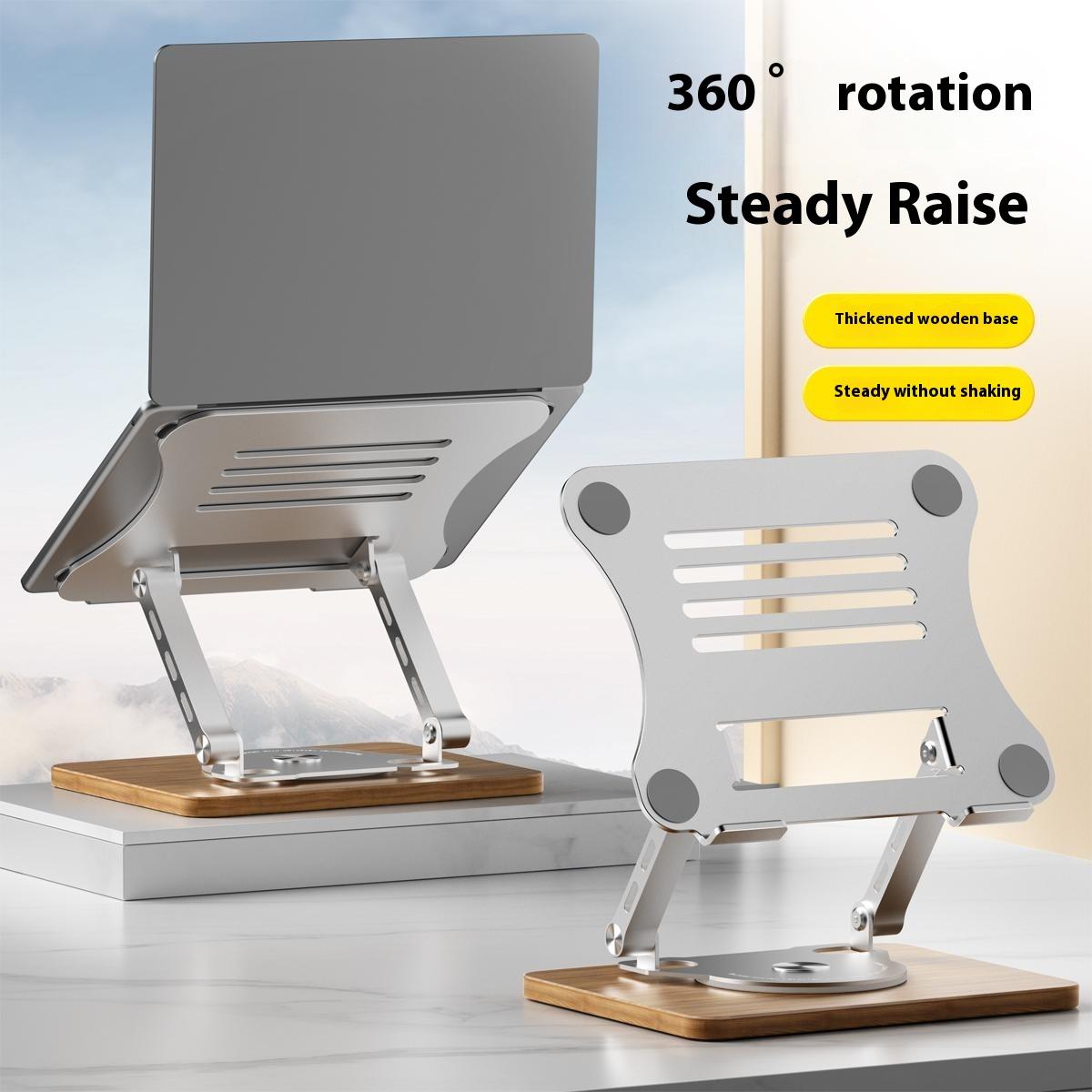 J31 Foldable Laptop Cooling Stand Metal + Wood Adjustable 360-Degree Rotating Notebook Bracket Black
J31 Foldable Laptop Cooling Stand Metal + Wood Adjustable 360-Degree Rotating Notebook Bracket Black