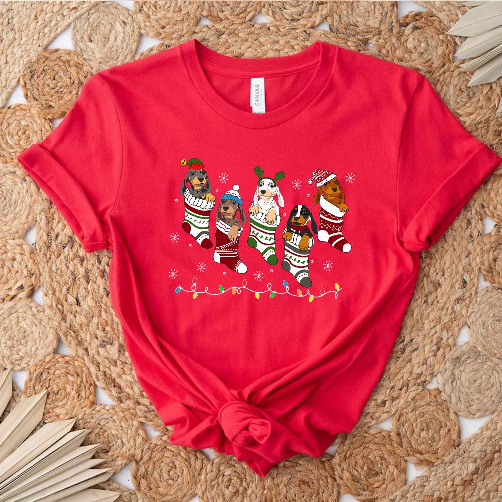 Cute Dachshund Christmas T Shirt Christmas Dog Shirts Xmas Dachshund Short Sleeves Tops Dog Lover Tee Christmas Gift S
Cute Dachshund Christmas T Shirt Christmas Dog Shirts Xmas Dachshund Short Sleeves Tops Dog Lover Tee Christmas Gift S