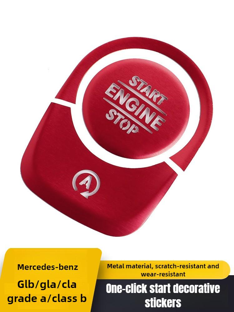 Для Mercedes Benz AB CLA GLB GLA Class W177 V177 W247 C118 W118 X247 H247 AMG A35 A45 Кнопка запуска и остановки двигателя автомобиля Отделка крышки красный 
Для Mercedes Benz AB CLA GLB GLA Class W177 V177 W247 C118 W118 X247 H247 AMG A35 A45 Кнопка запуска и остановки двигателя автомобиля Отделка крышки красный