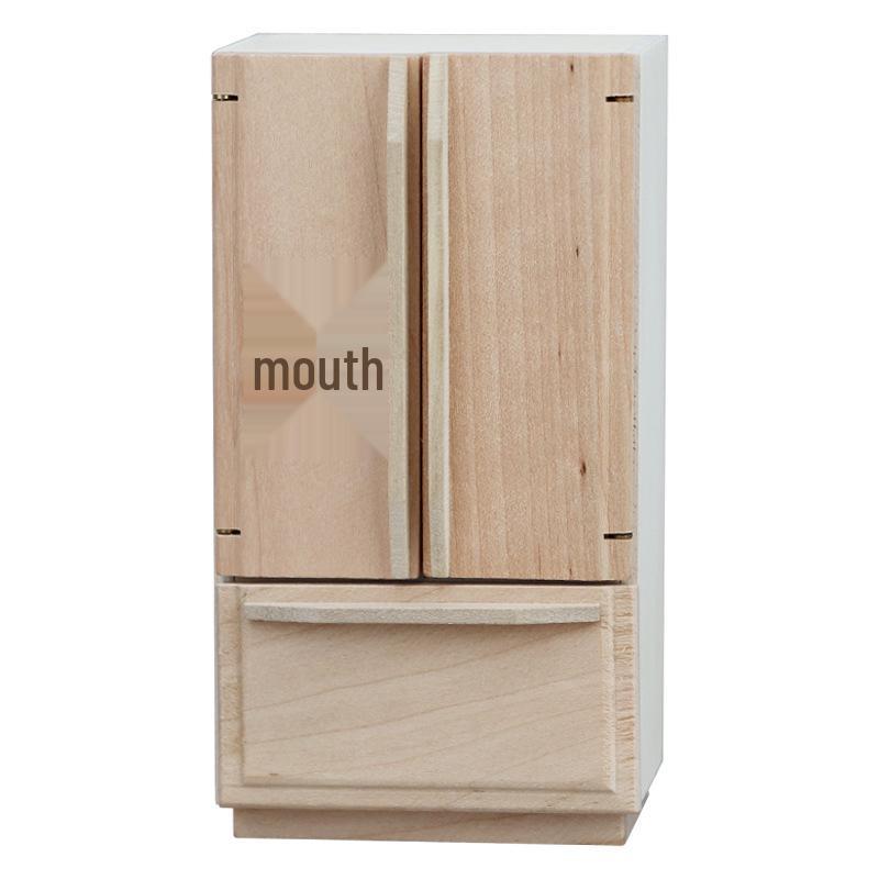 Mini 1:12 Dollhouse White Double Door Refrigerator - Wooden Furniture Ornament
Mini 1:12 Dollhouse White Double Door Refrigerator - Wooden Furniture Ornament