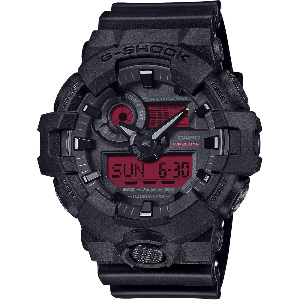 Casio G-Shock GA-700BBR-1AJF Men s Watch Black Red Analog Digital 200m Water Resistant
Casio G-Shock GA-700BBR-1AJF Men s Watch Black Red Analog Digital 200m Water Resistant