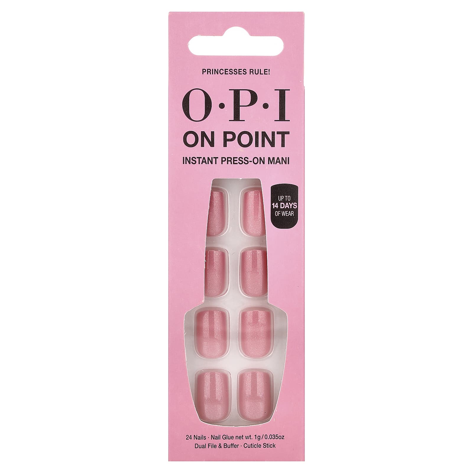 OPI, On Point, Instant Press-On Mani, Short Length, Princess Age, Kit of 27
OPI, On Point, Instant Press-On Mani, Short Length, Princess Age, Kit of 27