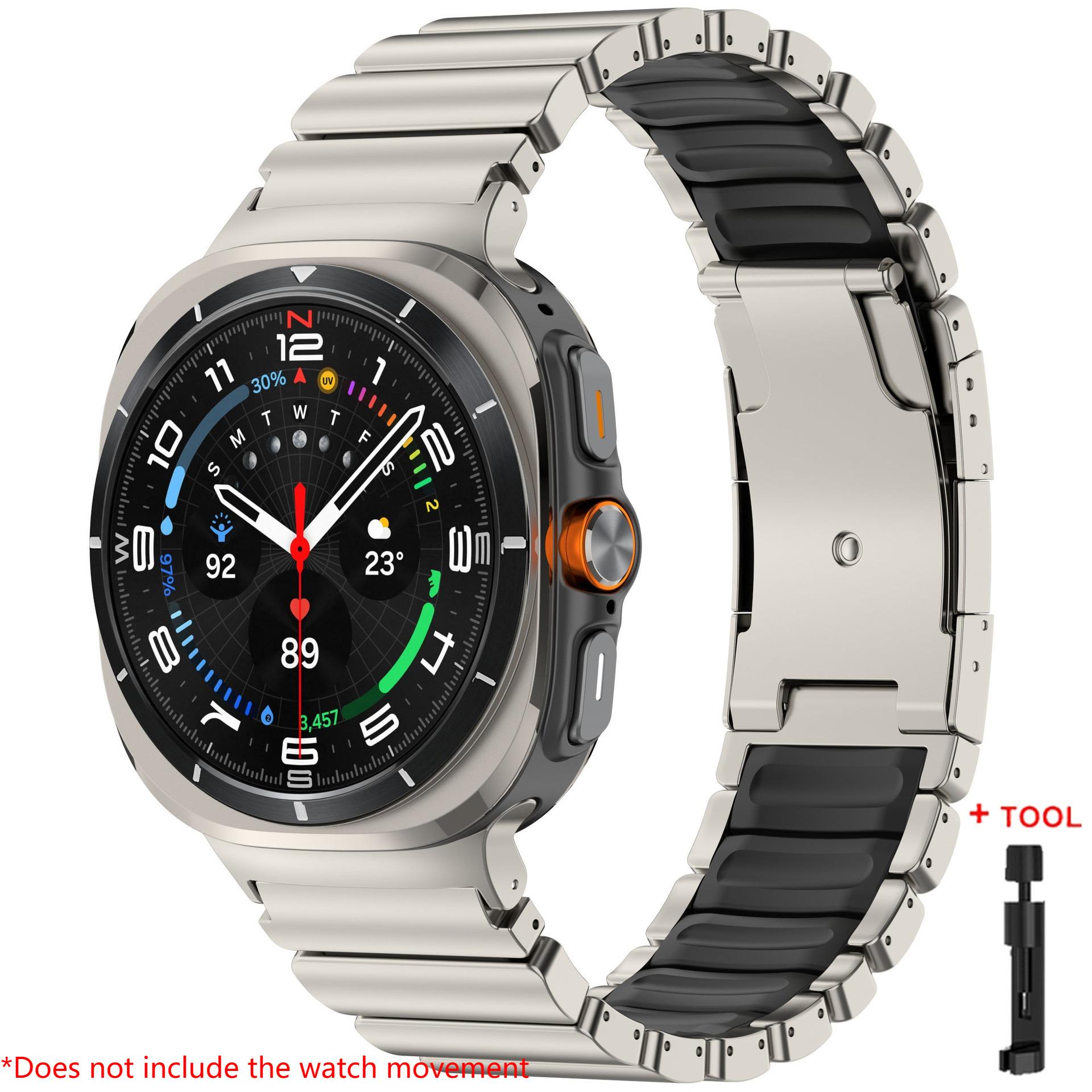 Розкішний титановий ремінець для Samsung Galaxy Watch 8 40 44/8 Classic Гумовий металевий ремінець для Galaxy Watch Ultra 2025 47 Спортивний ремінець Watch 8 Classic 46mm
Розкішний титановий ремінець для Samsung Galaxy Watch 8 40 44/8 Classic Гумовий металевий ремінець для Galaxy Watch Ultra 2025 47 Спортивний ремінець Watch 8 Classic 46mm