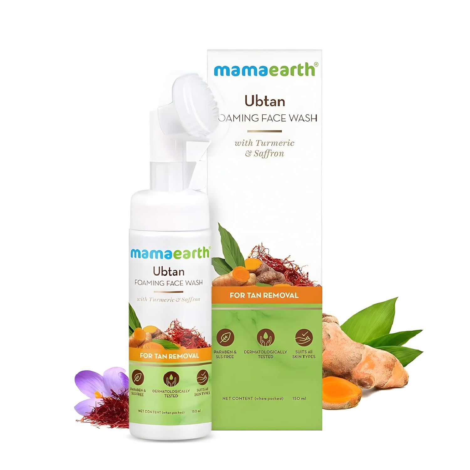 Mamaearth Убтан Пенка для умывания для удаления загара с куркумой и шафраном | Осветляет кожу и мягко отшелушивает | 150 мл | Для всех типов кожи
Mamaearth Убтан Пенка для умывания для удаления загара с куркумой и шафраном | Осветляет кожу и мягко отшелушивает | 150 мл | Для всех типов кожи