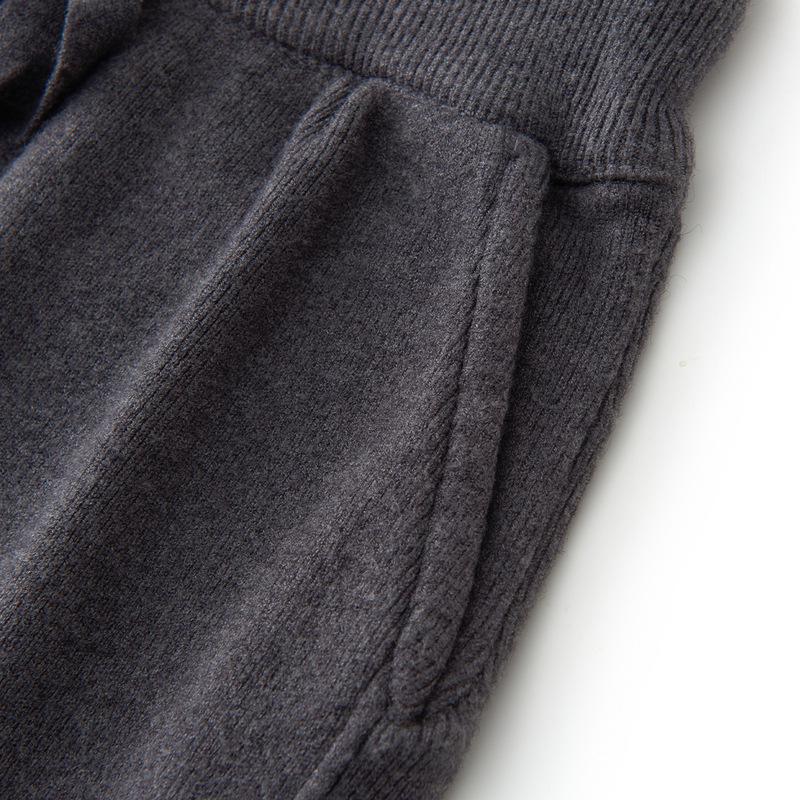 Женские вязаные брюки с широкими штанинами и завязками на талии - С высокой посадкой, длиной до пола, с разрезом, повседневные брюки на осень/зиму M серый
Женские вязаные брюки с широкими штанинами и завязками на талии - С высокой посадкой, длиной до пола, с разрезом, повседневные брюки на осень/зиму M серый