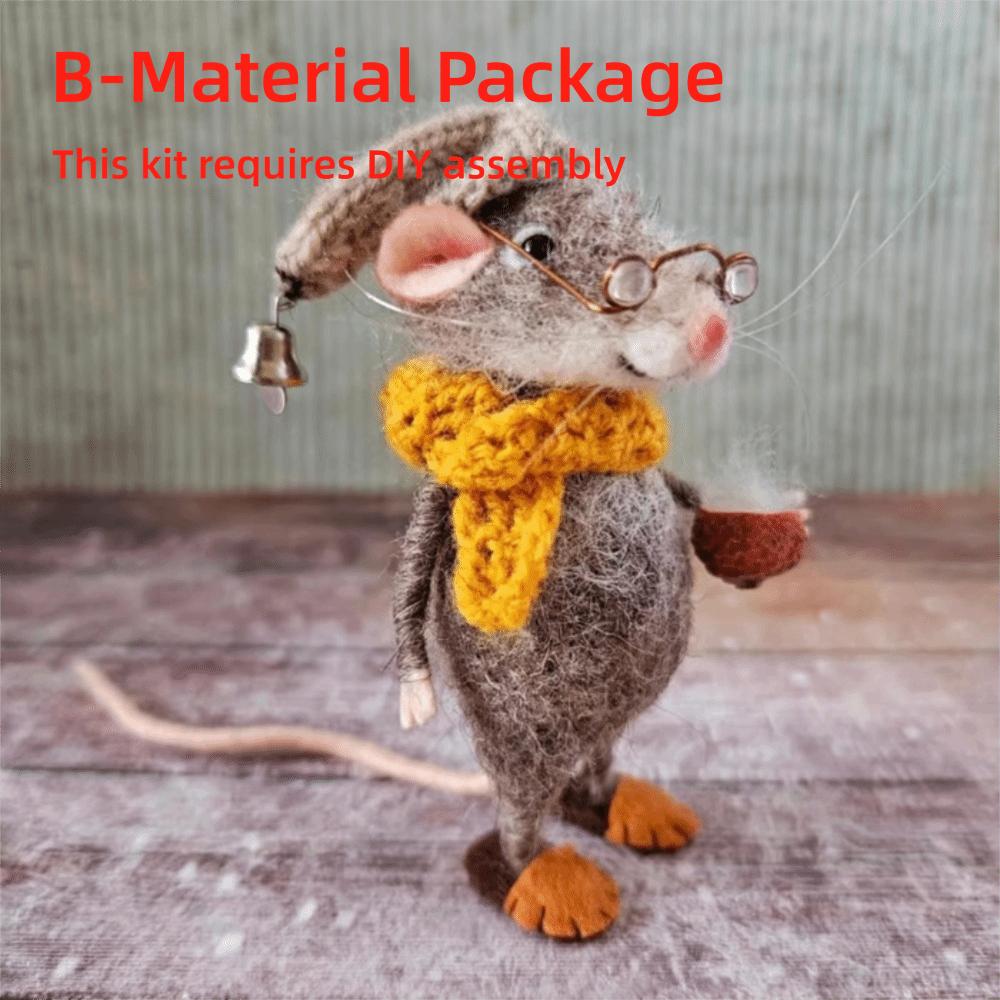 Craft Decorations Christmas Needle Felted Mouse Christmas Felt Mice Ornaments for Christmas Decor B-Material Package
Craft Decorations Christmas Needle Felted Mouse Christmas Felt Mice Ornaments for Christmas Decor B-Material Package