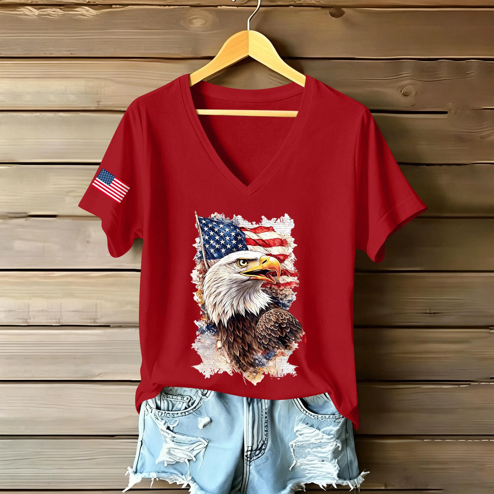Womens Casual V Neck Short Sleeve T Shirt Letter Print Top Lightweight Soft Fabric Relaxed Fit Summer Tee XXL червоний
Womens Casual V Neck Short Sleeve T Shirt Letter Print Top Lightweight Soft Fabric Relaxed Fit Summer Tee XXL червоний