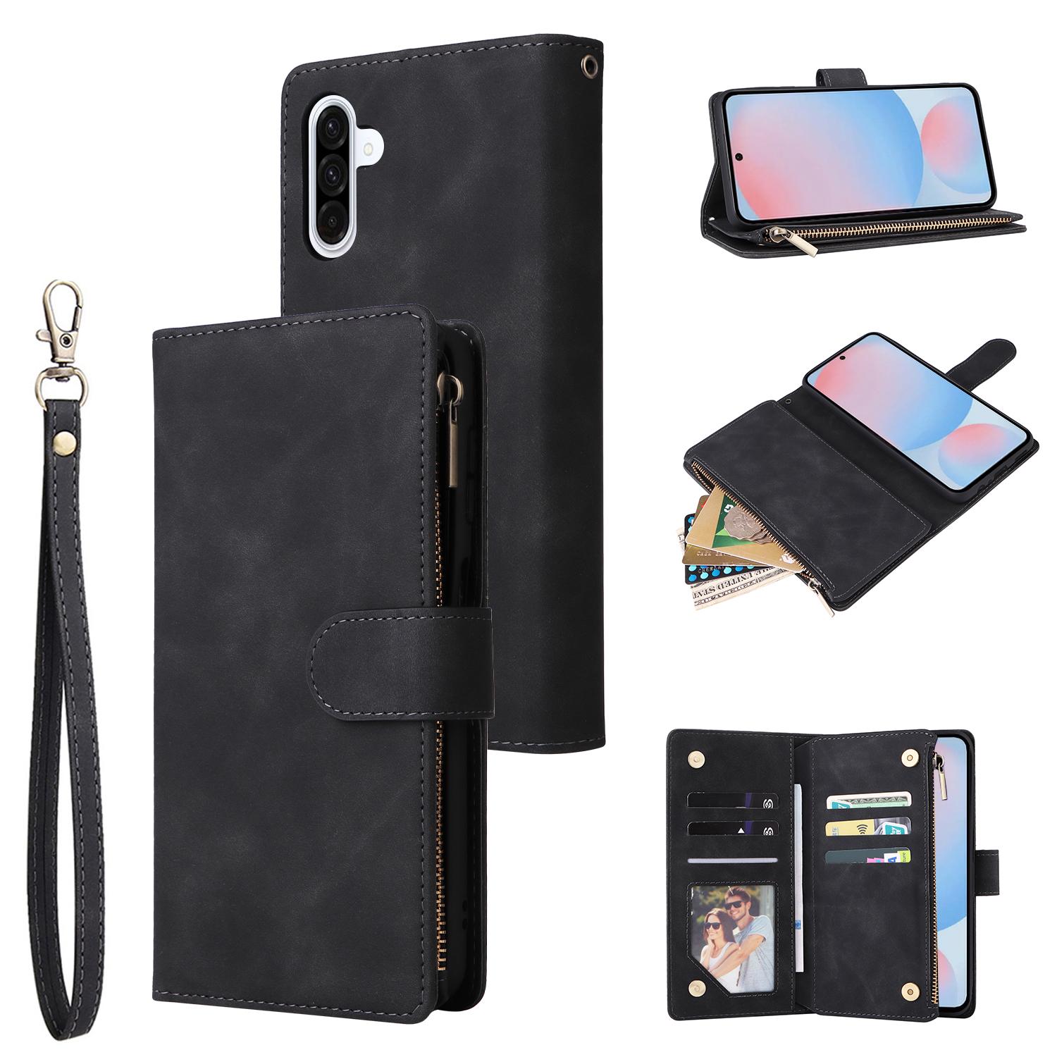 For Samsung Galaxy A56 5G Case Zipper Wallet Multiple Card Slots Leather Phone Cover Black
For Samsung Galaxy A56 5G Case Zipper Wallet Multiple Card Slots Leather Phone Cover Black