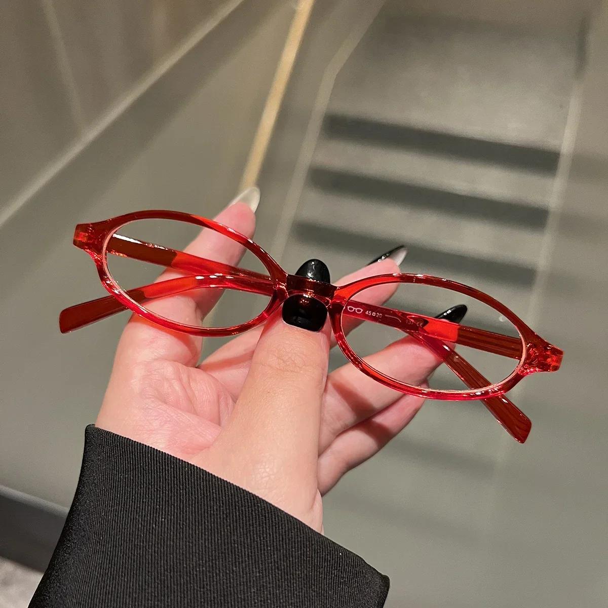 Y2K Retro Oval Frame Anti-Blue Light Glasses Sweet Cool Girls Black Glasses Вінтаж Прості жіночі окуляри для захисту очей червоний
Y2K Retro Oval Frame Anti-Blue Light Glasses Sweet Cool Girls Black Glasses Вінтаж Прості жіночі окуляри для захисту очей червоний