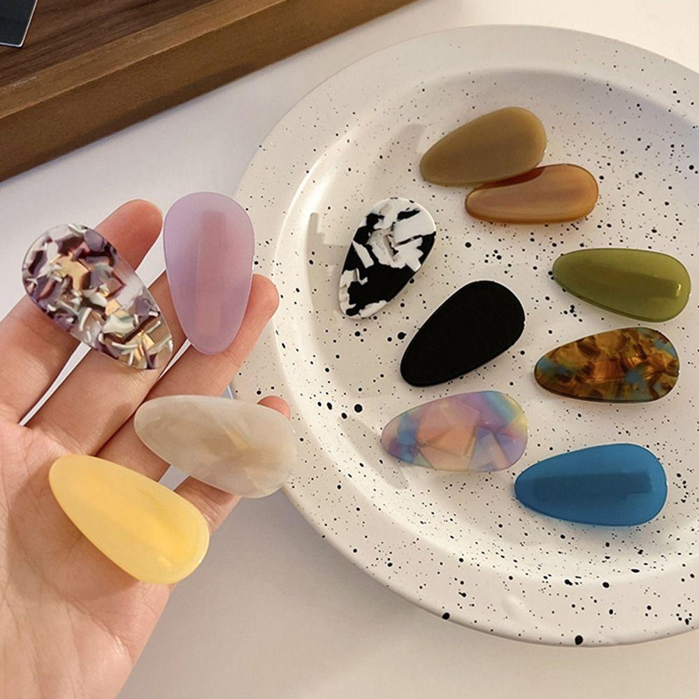 Acetic Acid Side Clips Hair Barrettes Drop-shaped Hair Clips Hair Accessories Korean Style Hairpins
Acetic Acid Side Clips Hair Barrettes Drop-shaped Hair Clips Hair Accessories Korean Style Hairpins