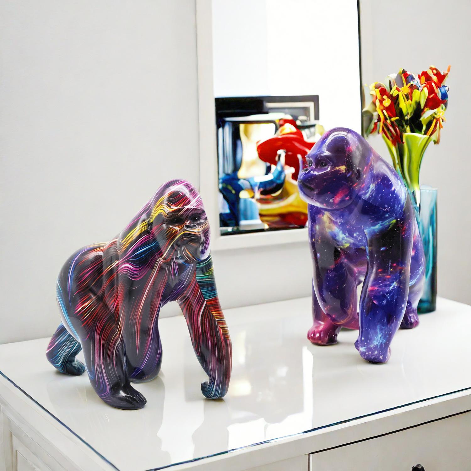 Cartoon Colorful Orangutan Ornaments Office Decoration Home Living Room Decoration Resin Crafts
Cartoon Colorful Orangutan Ornaments Office Decoration Home Living Room Decoration Resin Crafts