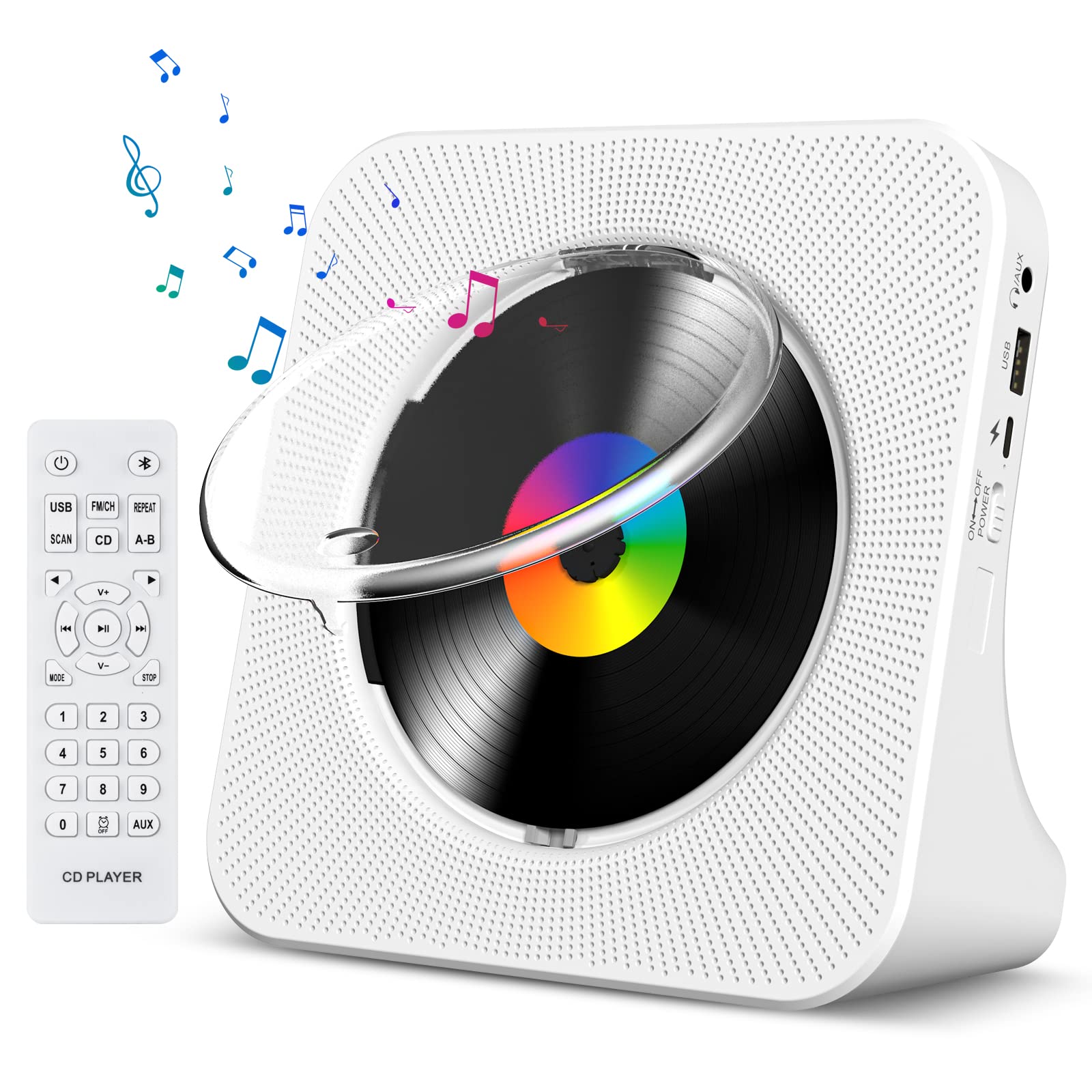 Gueray CD Bluetooth Desk CD USB AUX Output FM Radio CD Repeat CD Music PSE Japanese Instruction Manual White Player, Reception/Transmission, Built-in
Gueray CD Bluetooth Desk CD USB AUX Output FM Radio CD Repeat CD Music PSE Japanese Instruction Manual White Player, Reception/Transmission, Built-in