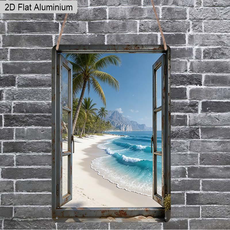 2D Flat 1pc Beach Aluminum Decoration Plaque, Tropical Palm Beach Pattern Sign, Home Decor, Office Decor, Pool Area Decor and Beach Themed Decor 20*30cm
2D Flat 1pc Beach Aluminum Decoration Plaque, Tropical Palm Beach Pattern Sign, Home Decor, Office Decor, Pool Area Decor and Beach Themed Decor 20*30cm